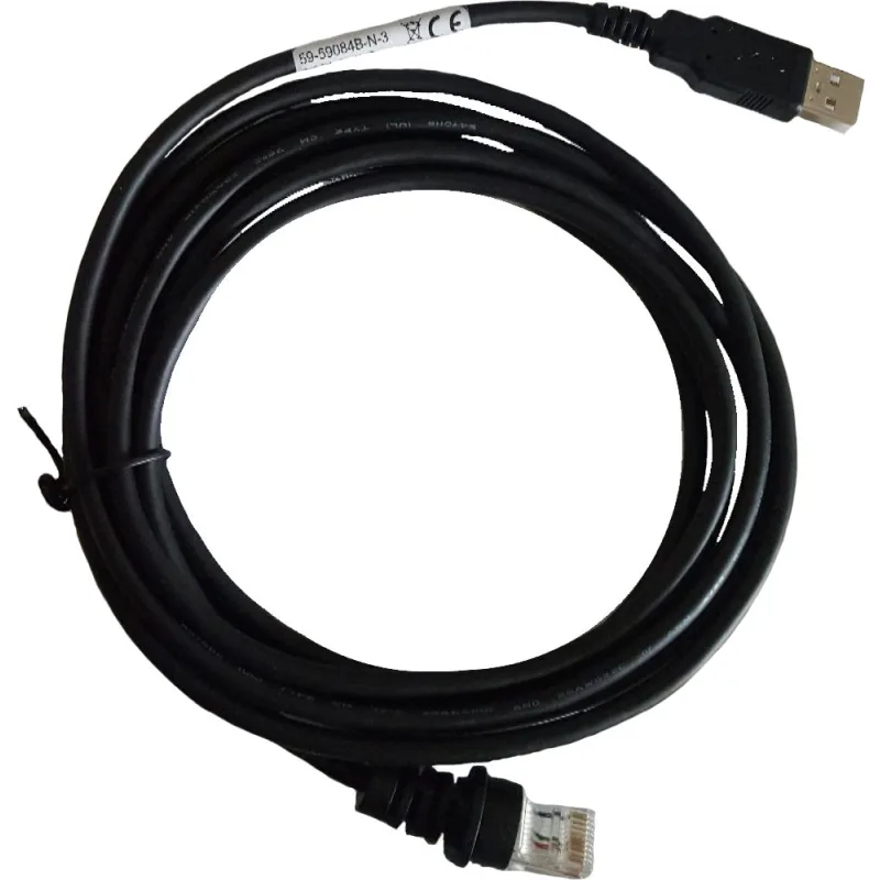 HONEYWELL USB kabel pro MK3780,71xx: USB, black, Type A, 2.9m (9.5’), straight, host power 59-59084-N-3