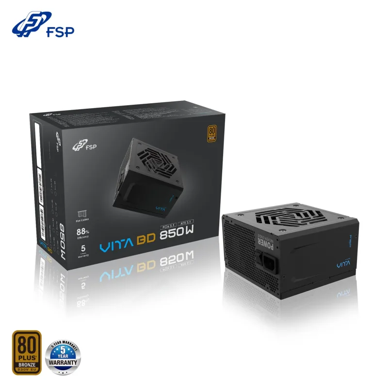 FSP VITA BD/850W/ATX 3.1/80PLUS Bronze 230V/Retail PPA8504501