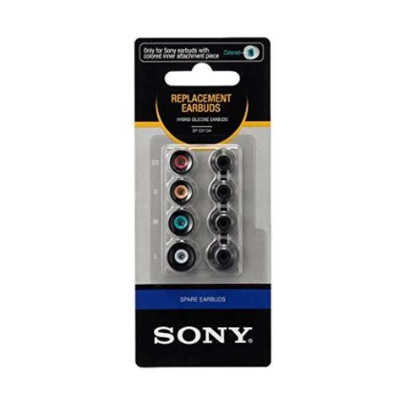 SONY náhradní silik. koncovky do sluchátek, černé EPEX10AB.AE