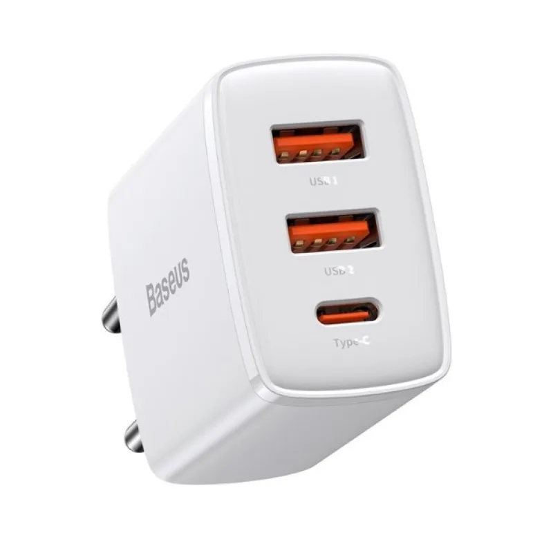 NONAME Baseus CCXJ-E02 Compact Quick Nabíječka USB-C 30W White 6953156207301