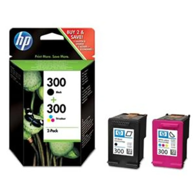 HP 300 - combo pack (černá, 3barevná), CN637EE CN637EE