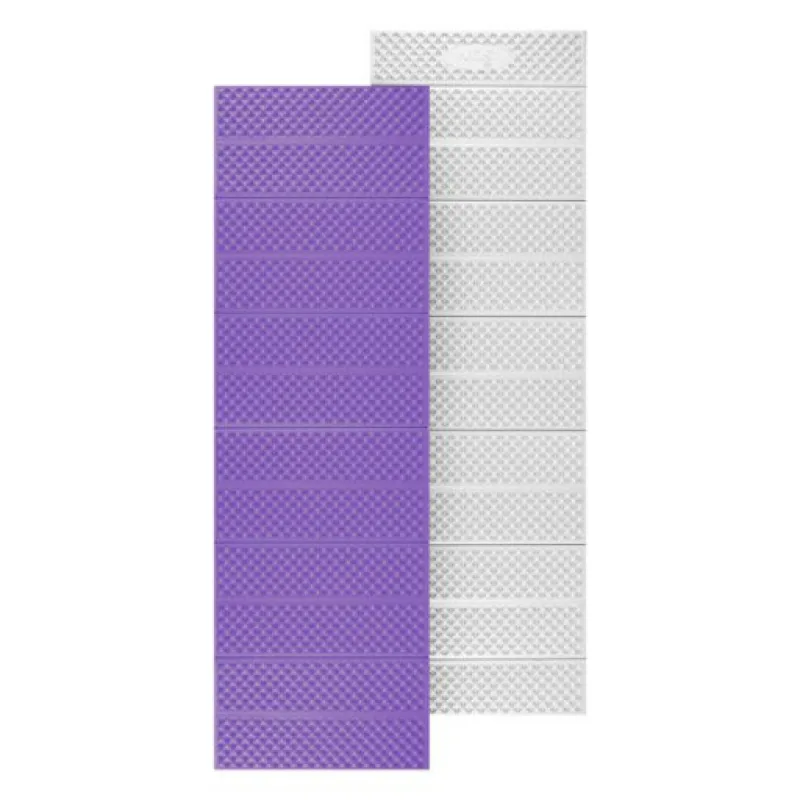 NILS Camp NC1768 Skládací pěnová karimatka s reflexní vrstvou, 195x60 cm, fialová