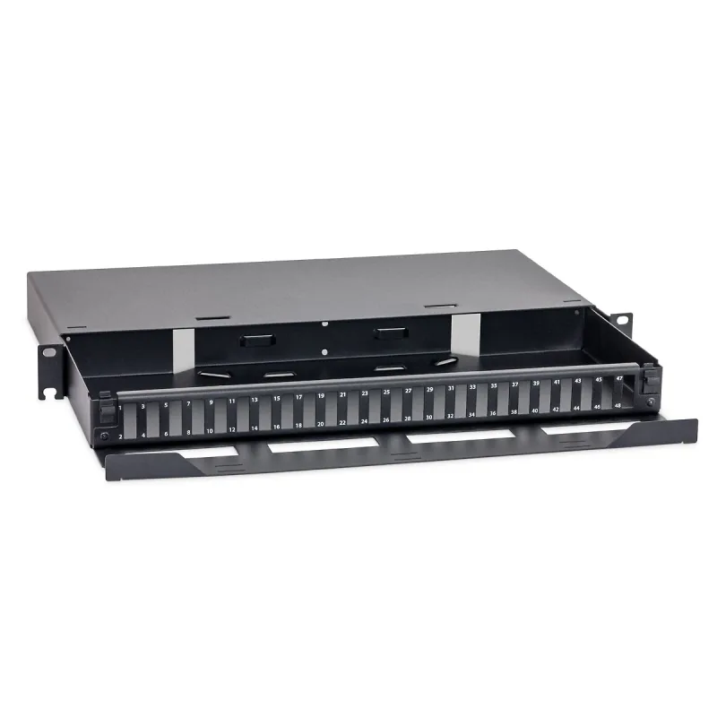 TRITON 19" výsuvná optická vana 1U 24x SC-D, barva černá RAB-FO-X67-A1