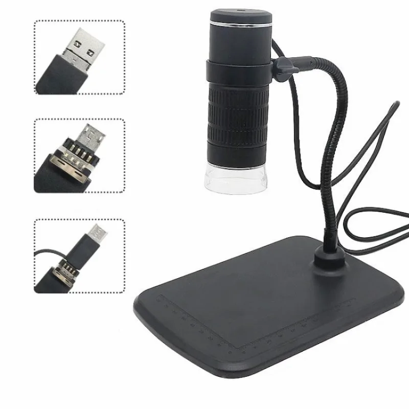 W-Star Digitální mikroskop WSAN104, 1000x, přísvit stojan černá Android, Win, Mac WSAN104