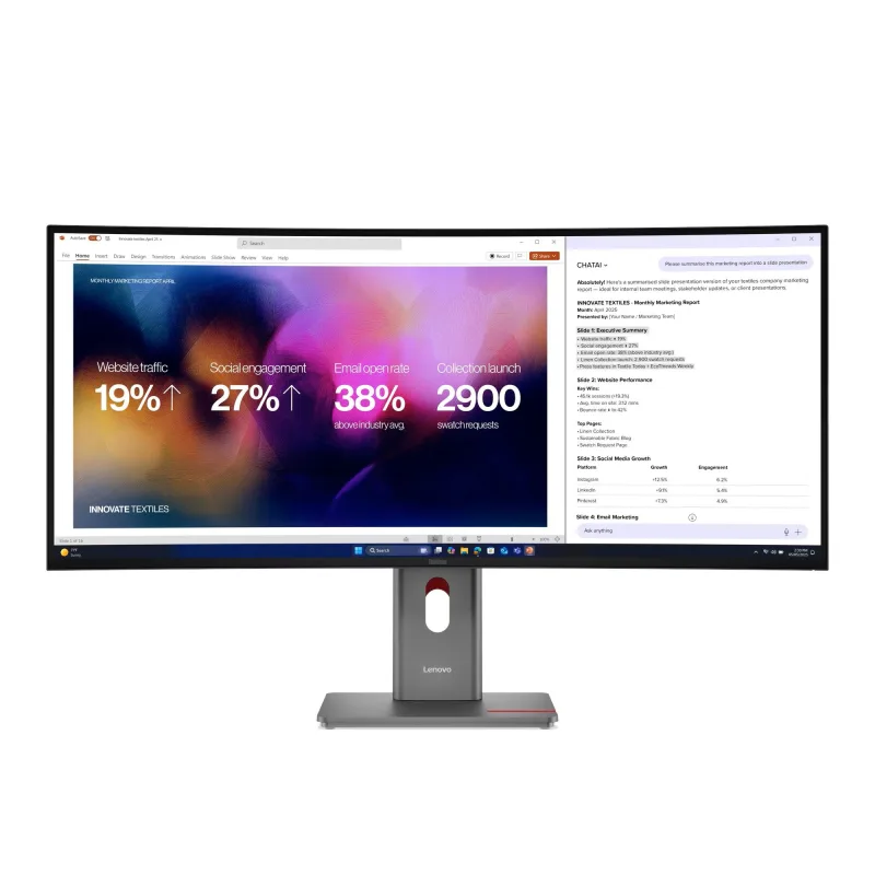 Lenovo ThinkVision/P40WD-40/39,7"/IPS/wUHD/120Hz/4ms/Černá/3R 64B4XAT1EU