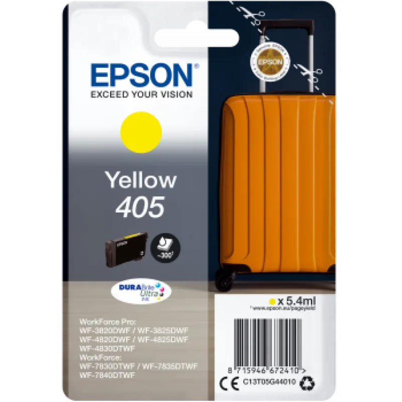Epson Singlepack Yellow 405 DURABrite Ultra Ink C13T05G44010