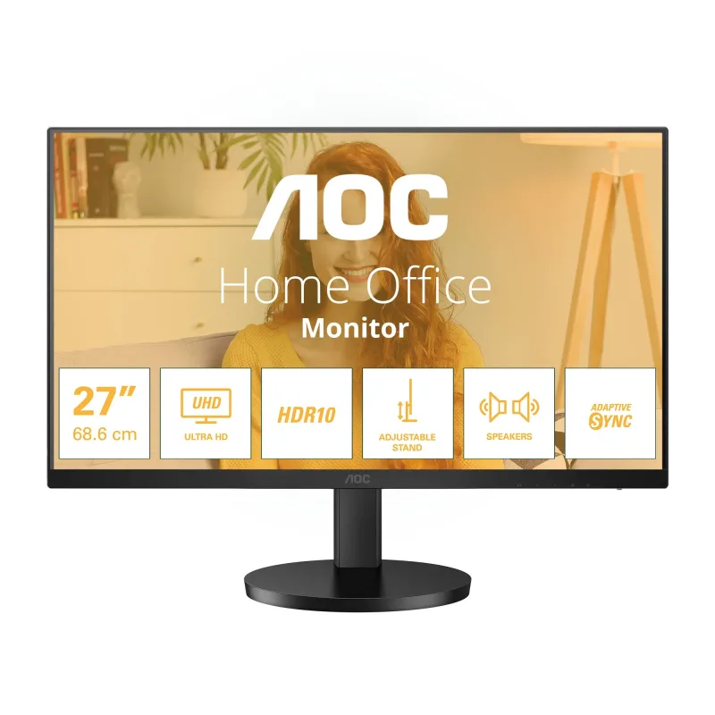 AOC AOC/U27B3AF/27"/IPS/4K UHD/60Hz/4ms/Black/3R U27B3AF