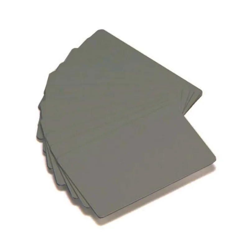 ZEBRA COLOR PVC CARD - SILVER METALLIC, 30 MIL, 500 ks 104523-132