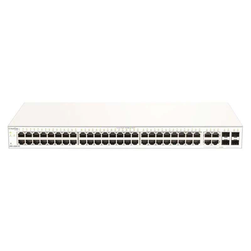 D-Link DBS-2000-52 52xGb Nuclias Smart Managed Switch 4x 1G Combo Ports (With 1 Year License) DBS-2000-52