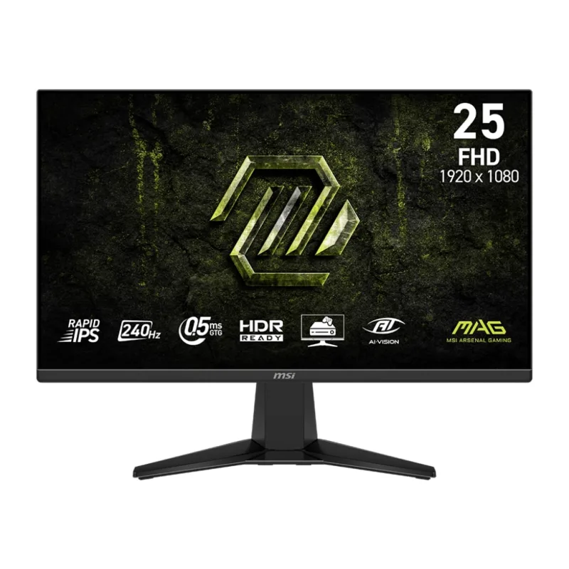 MSI MAG/255F X24/24,5"/IPS/FHD/240Hz/0,5ms/Černá/3R MAG 255F X24