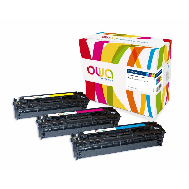 OWA Armor sada kompatibilní s HP U0SL1AM, 3x1800st, C+M+Y K35593OW