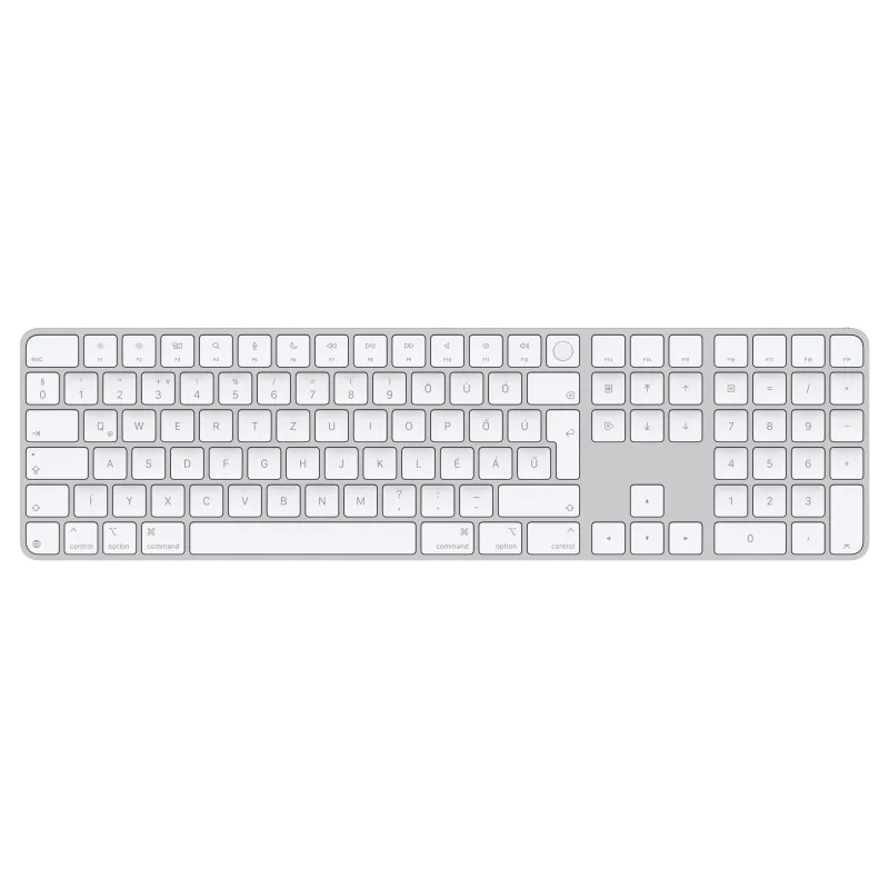 Apple Magic Keyboard Numeric Touch ID/Bezdrátová Bluetooth/HU layout/Bílá MXK73MG/A