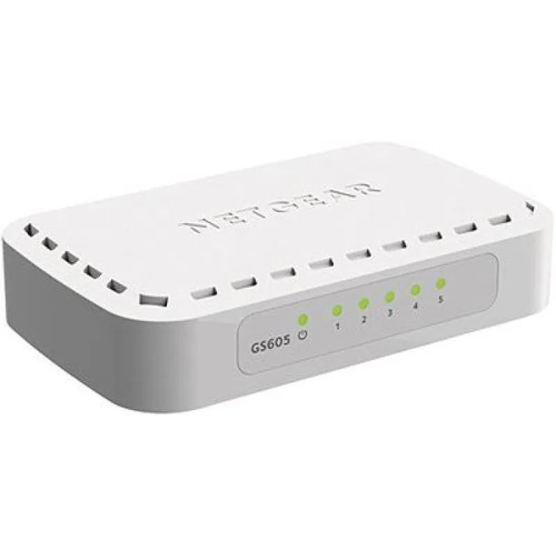 NETGEAR 5xGIGABIT Desktop switch, GS605 GS605-400PES
