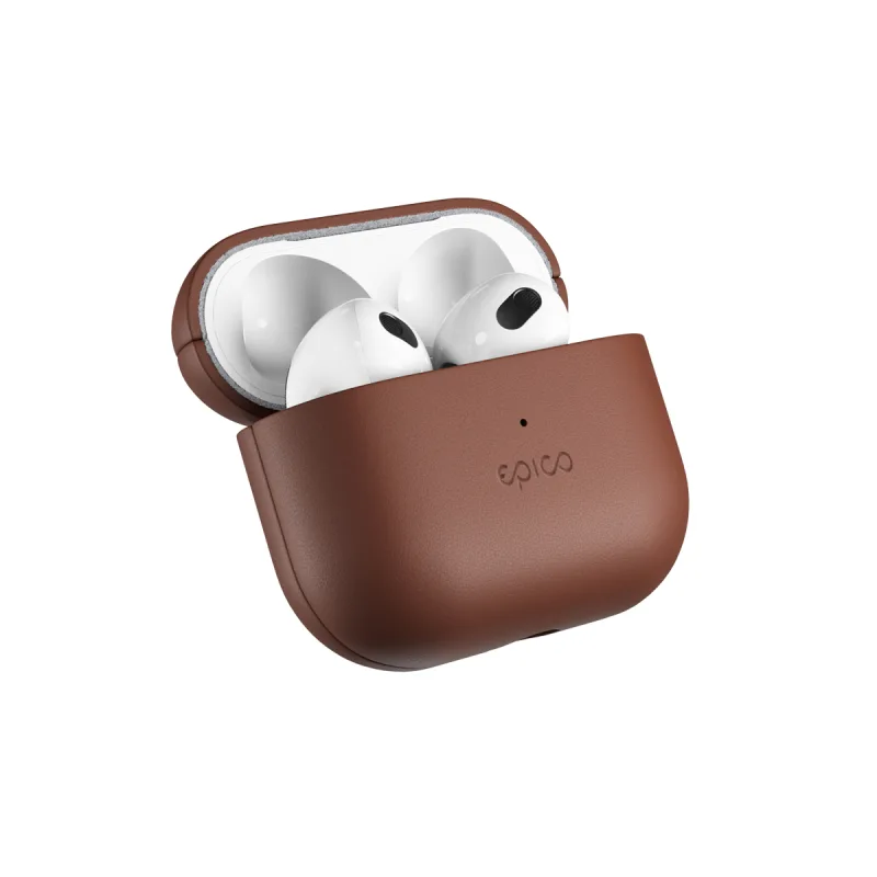 Epico Leather Case Airpods 3 - hnědá 9911131700006