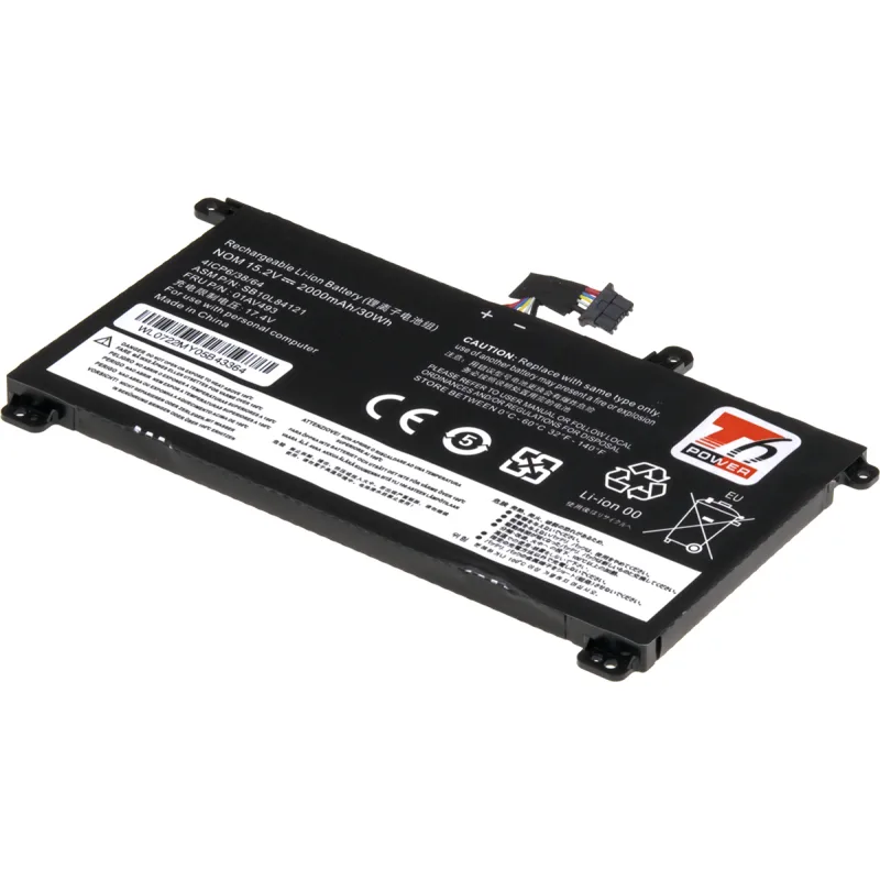 Baterie T6 Power Lenovo ThinkPad T570, T580, P51s, P52s, internal, 2000mAh, 30Wh, 4cell NBIB0197