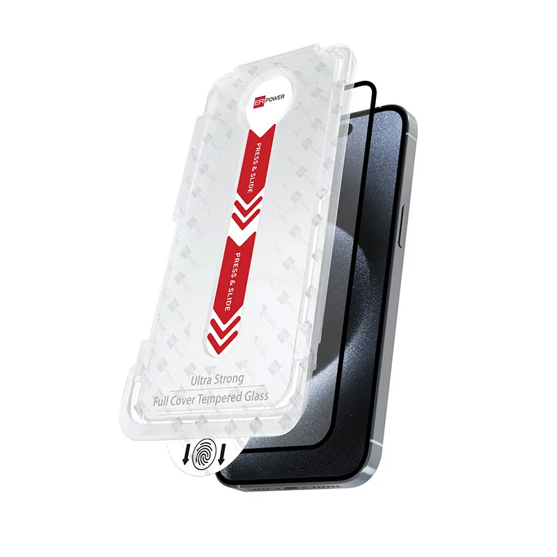 ER POWER Ochrané sklo FC iPhone 16 Pro Max 6,7" Easy Install ERGSFCBAPIP16PM67