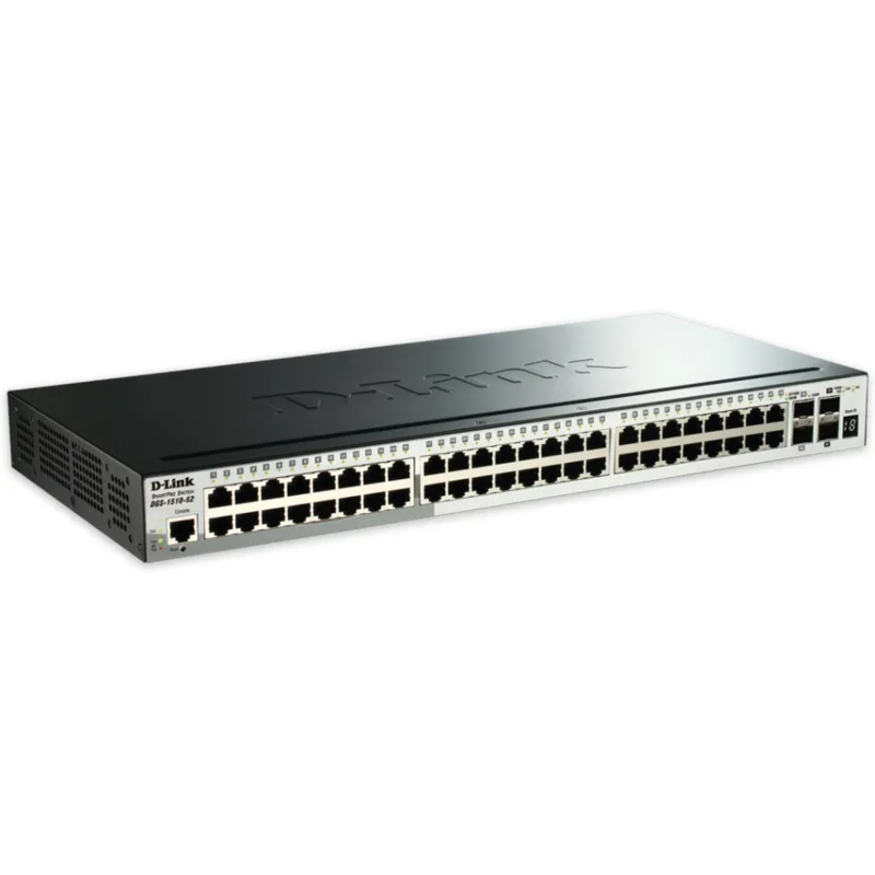 D-Link DGS-1510-52X 52-Port Gigabit Stackable Smart Managed Switch including 4x 10G SFP+ DGS-1510-52X/E