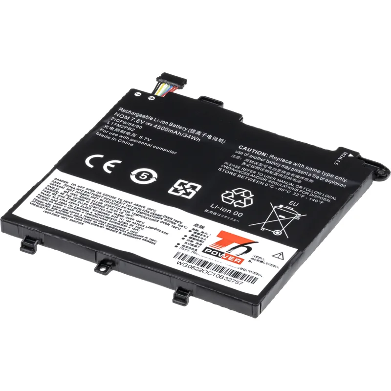 Baterie T6 Power pro Lenovo V330-14IKB, V330-14ARR, V130-14IKB, 4950mAh, 38Wh, 2cell, Li-pol NBIB0195