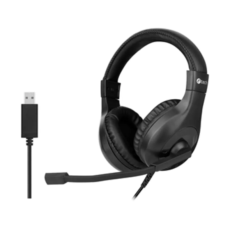 Sluchátka k PC C-TECH MHS-05U, USB černá MHS-05U