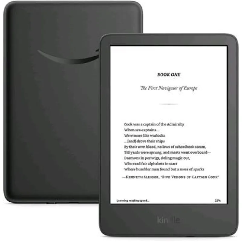 E-book Amazon Kindle Touch 2024 (16 GB), black, BEZ REKLAM 840414619951