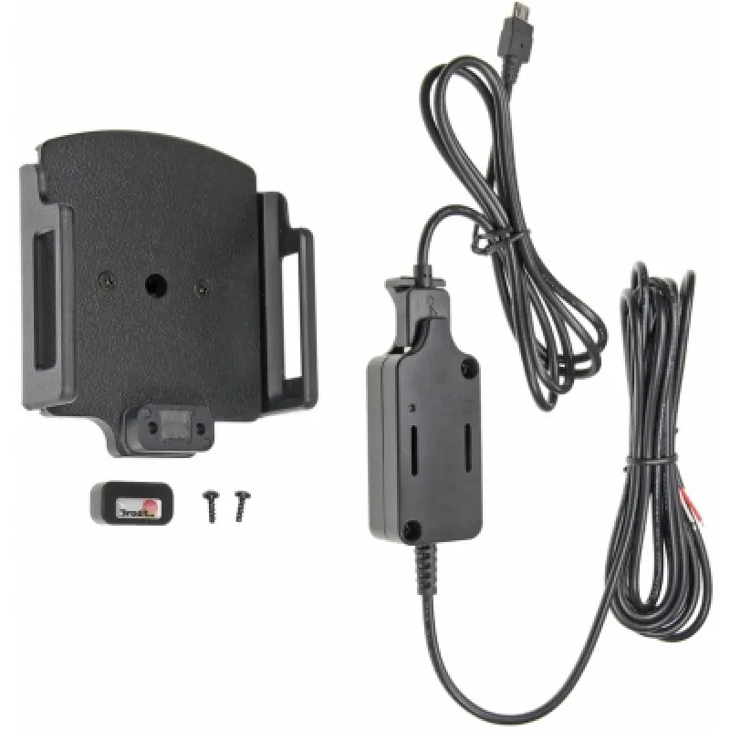 Brodit držák do auta na mobilní telefon nastavitelný se skrytým nabíjením š.75-89 mm, tl.6-10mm PBR-527628