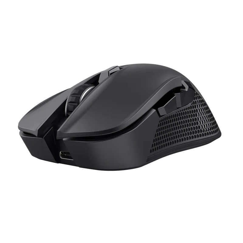 TRUST GXT931/Herní/Laserová/Pro praváky/7 200 DPI/Drátová+bezdrátová/Černá 25330