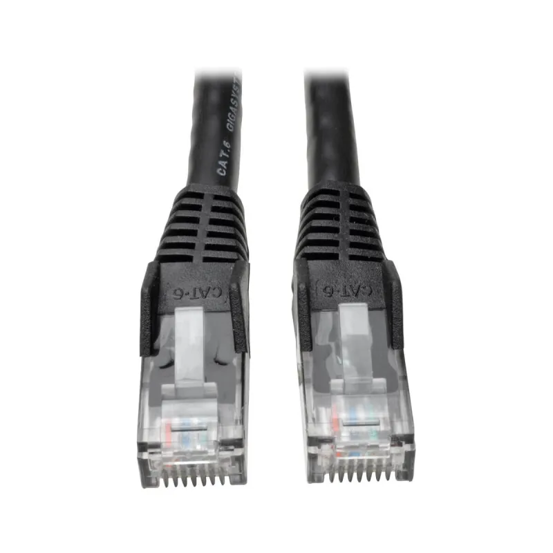 EATON Ethernetový kabel Cat6 Gigabit Snagless Molded (UTP) (RJ45 Samec/Samec), černá, 3.05m N201-010-BK