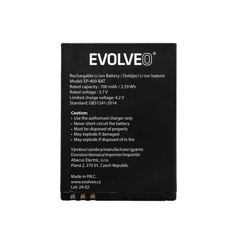 EVOLVEO orig. baterie 5000 mAh pro StrongPhone H1 SGP-H1-BAT