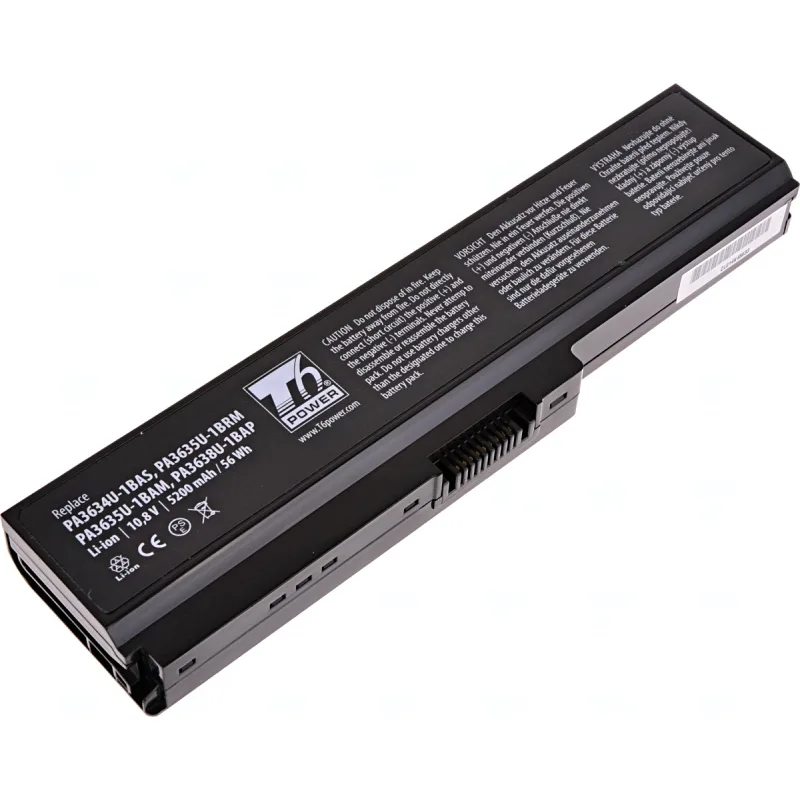 Baterie T6 Power Toshiba Satellite A660, C650, L510, L630, L650, L670, U400, 5200mAh, 56Wh, 6cell NBTS0075