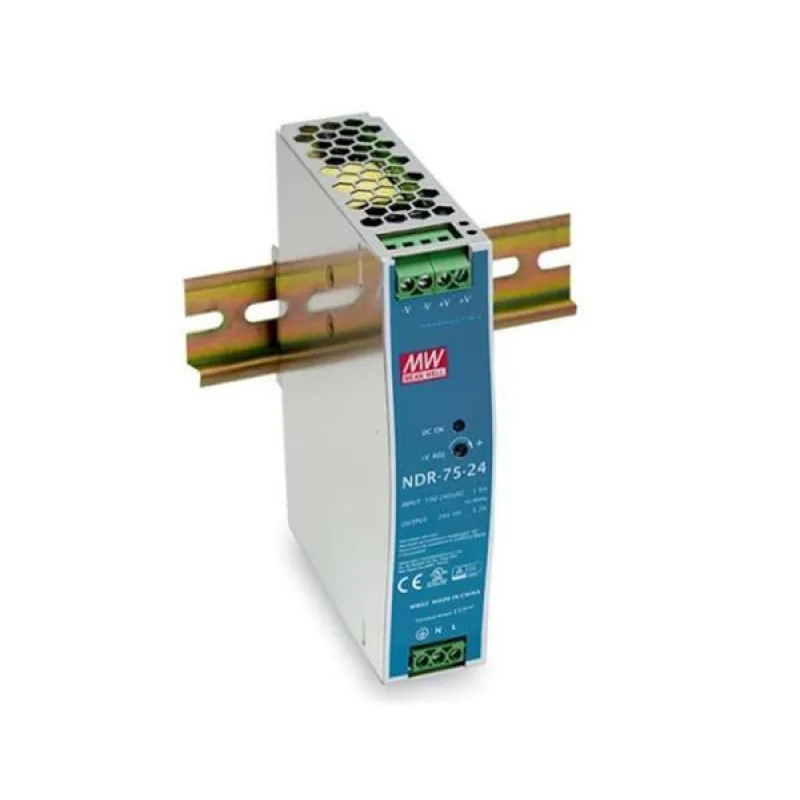 MEAN WELL MEANWELL - NDR-75-24 - Průmyslový napájecí spínaný zdroj 24V 75W na DIN NDR-75-24
