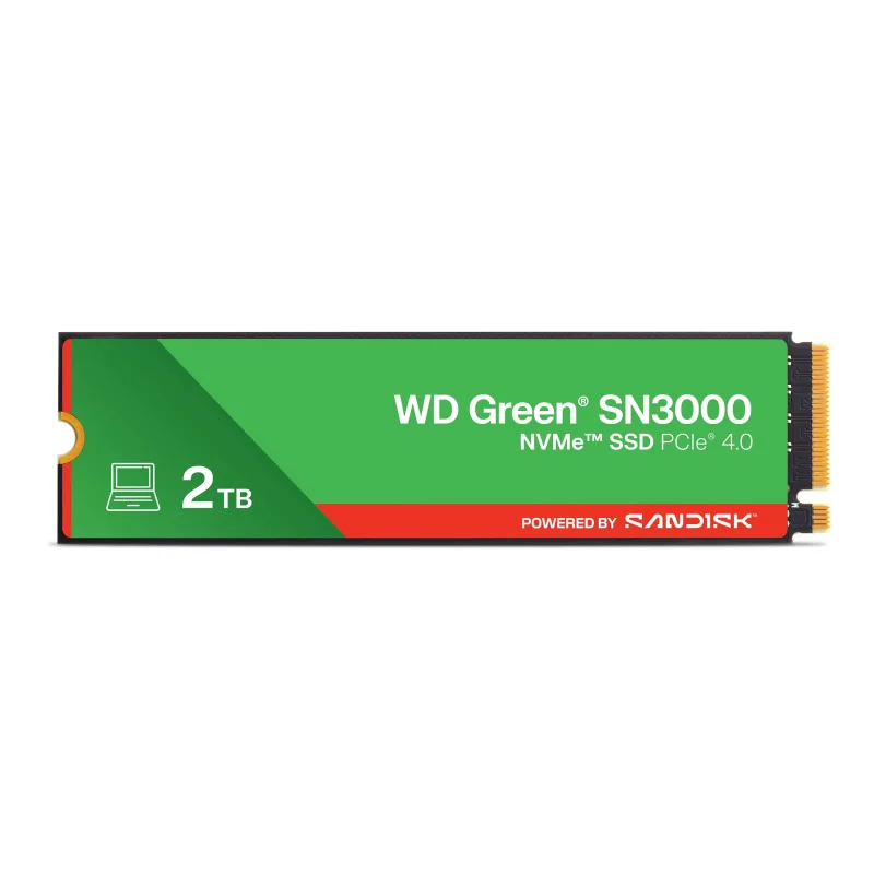 SANDISK WD Green SN3000 POWERED BY SANDISK/2TB/SSD/M.2 NVMe/3R WDS200T4G0E