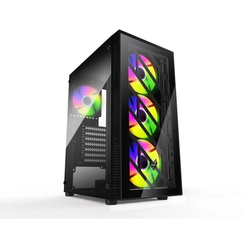 FSP CMT192/Midi Tower/Transpar./Černá POC0000156