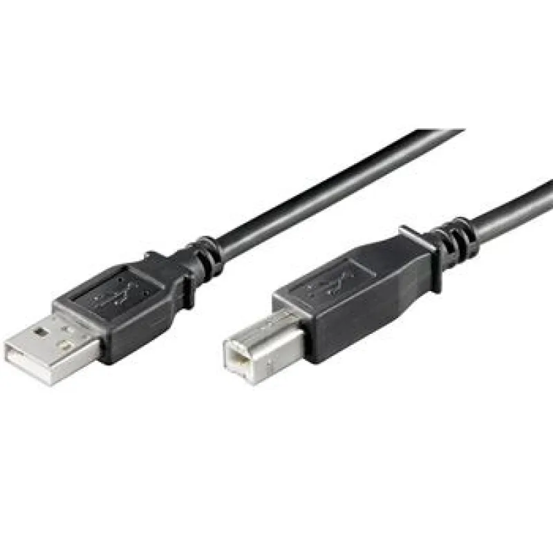 PremiumCord Kabel USB 2.0, A-B, 1m, černý ku2ab1bk