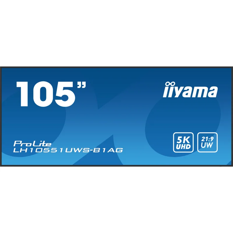 105" iiyama LH10551UWS-B1AG: IPS,5K,USB-C,24/7 LH10551UWS-B1AG