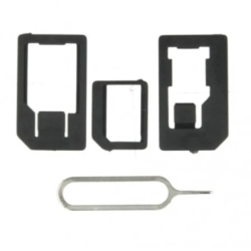 ALIGATOR Adaptér pro nano a microSIM karty + jehla 186158