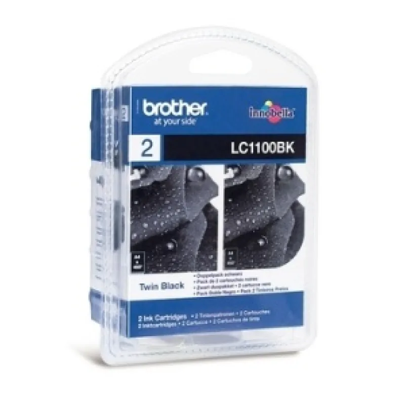 Brother LC-1100 BKBP2 (inkoust multipack-2xčerná) LC1100BKBP2