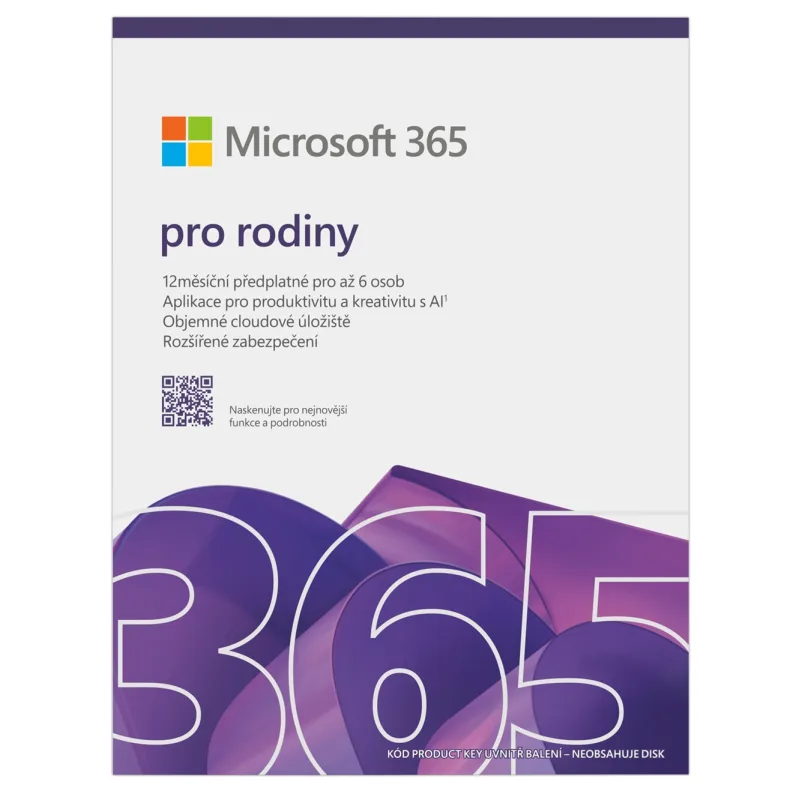 Microsoft 365 Family FY25H2 Mac/Win, 1 Rok, CZ EP2-32354