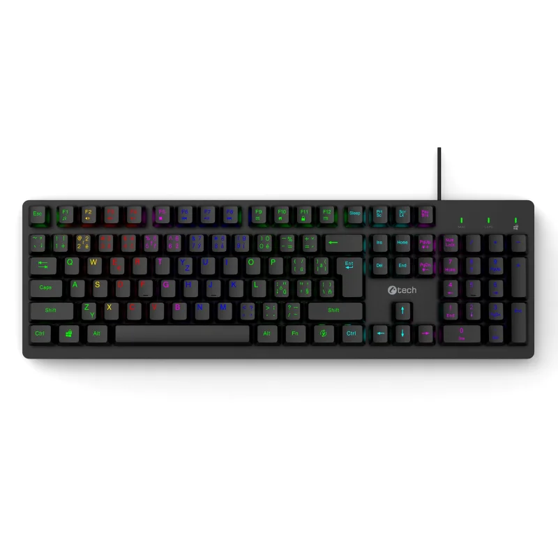 Herní klávesnice C-TECH Riven (GKB-16), RGB, USB GKB-16