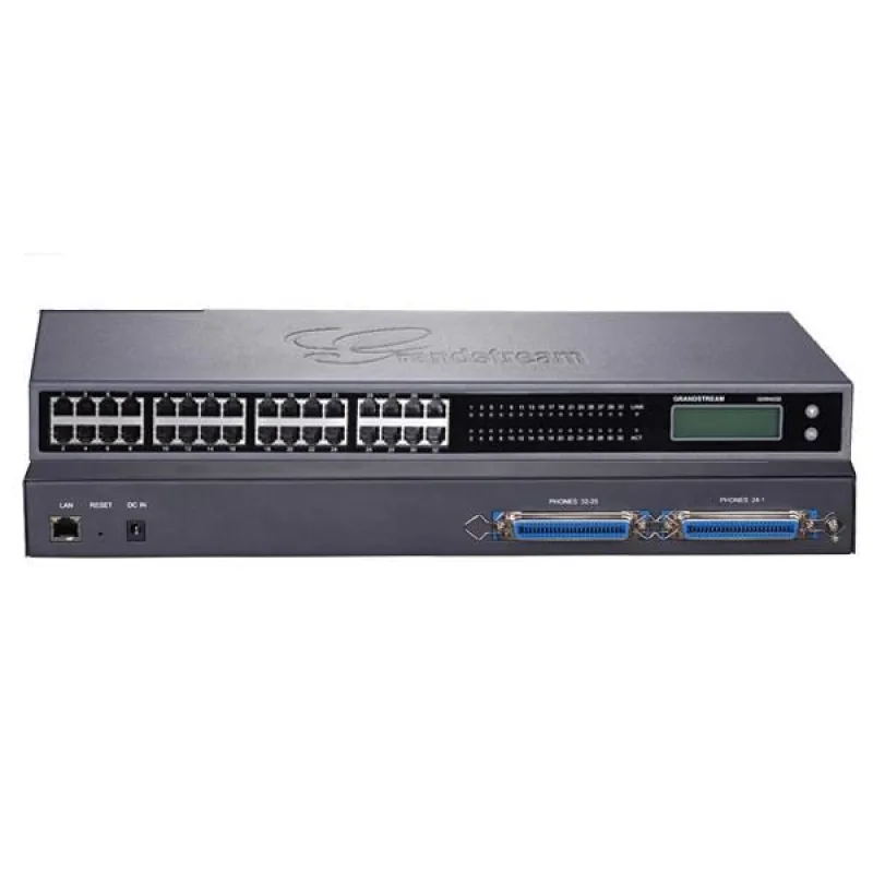 Grandstream GXW4232, VoIP, SIP, 32x FXS, 1x Gbit LAN, grafický displej, 2x RJ21, rack GXW4232