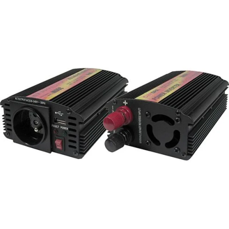 Měnič napětí Carspa CAR300U-12 12V/230V+USB 300W, modifikovaná sinus CAR300U-122