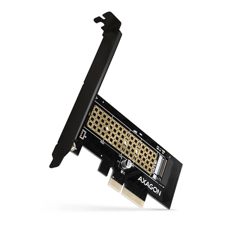 AXAGON PCEM2-N, PCIe x4 - M.2 NVMe M-key slot adaptér, vč. LP PCEM2-N