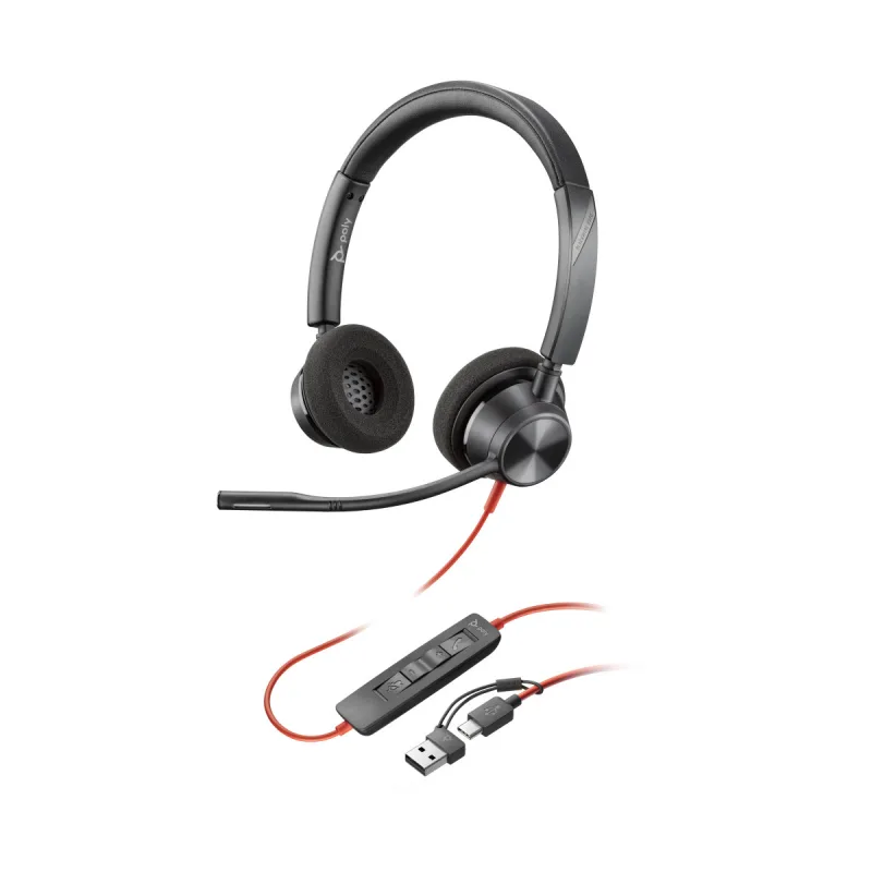 PLANTRONICS POLY BLACKWIRE 3220,USB-C,USB-C/A ADAPTER 8X219AA