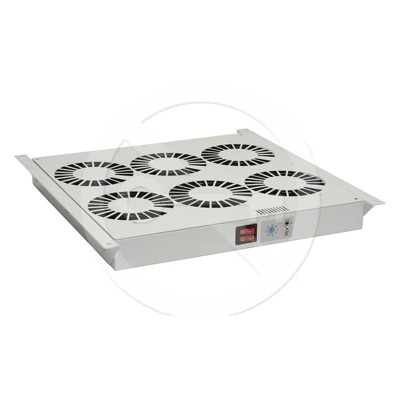 SOLARIX Ventilační jednotka 6 vent.,termostat, do stropu i dna VJ-R6, šedá 86030018
