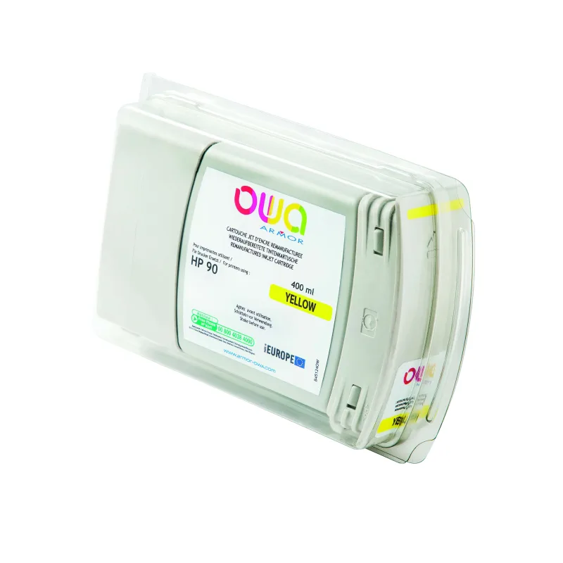 OWA Armor ink-jet kompatibilní s HP Design Jet 4000 yellow, 400ml, kom.s C5065A B45124OW