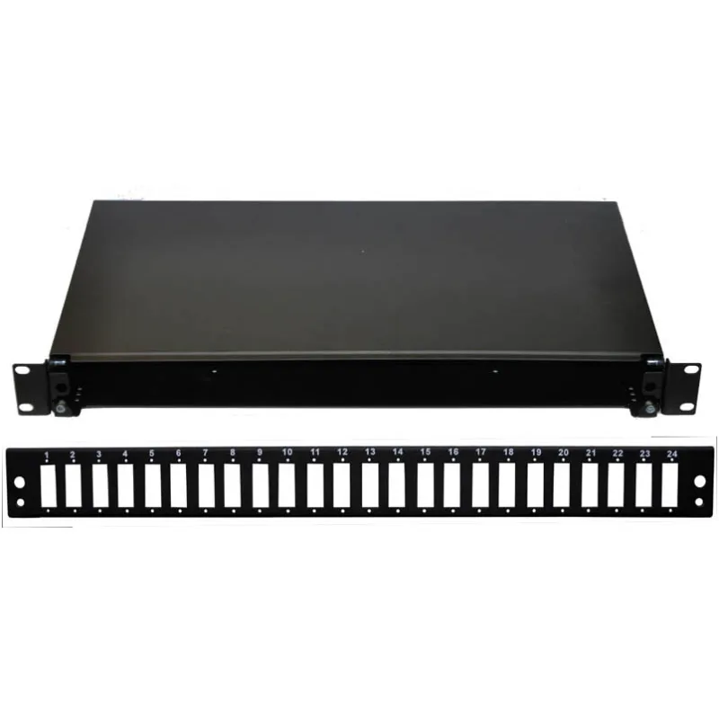 OEM OPTIX 19" Optická vana 24xSCD černá aretace plastovým klipem 3449