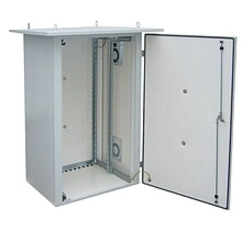 SOLARIX Rack termoizolovaný LC-07 24U 700x600, RAL 7035 s vent. pravá bočnice 80871081