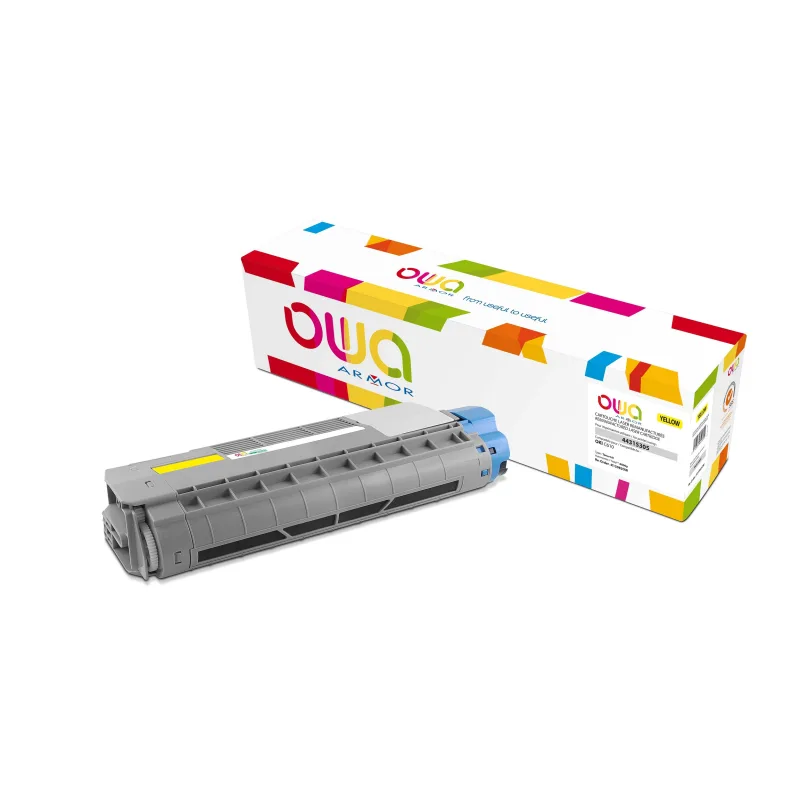 OWA Armor toner kompatibilní s OKI 44315305, 6000st, žlutá/yellow K15982OW