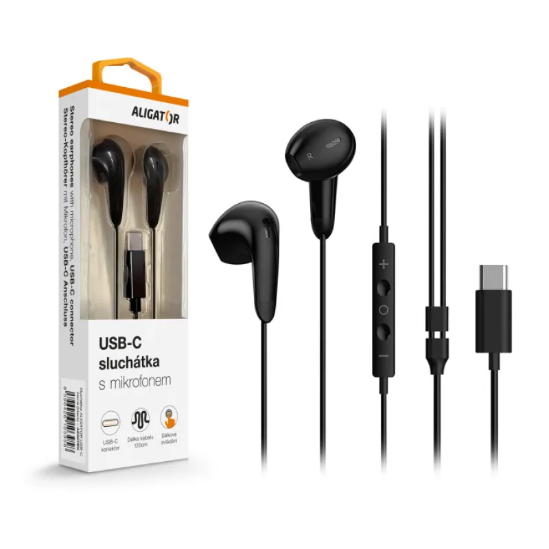 ALIGATOR AE007/USB-C/Černá AE007BK