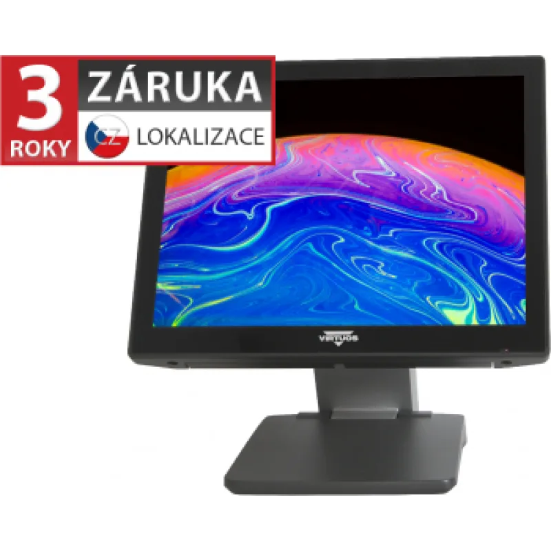 VIRTUOS AerXPOS PP-9735, 15" 4:3 LCD LED, šedá, Win 11 IoT KBB1019