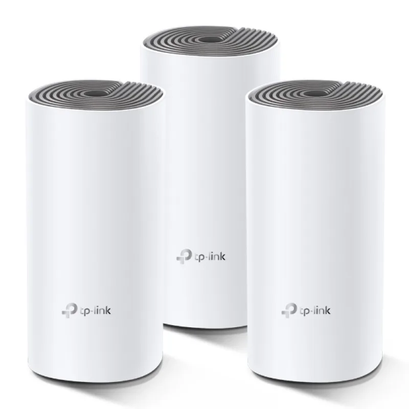 TP-Link AC1200 Whole-home Mesh WiFi System Deco E4(3-pack), 2x10/100 RJ45 Deco E4(3-pack)